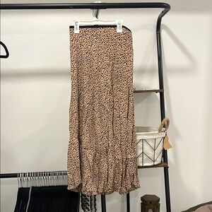 Leopard Print Maxi Skirt